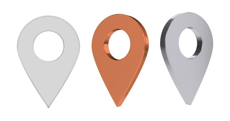 3d rendering  illustration of the pin