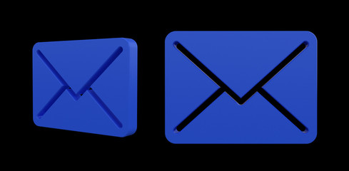 3d rendering  illustration of the mail
