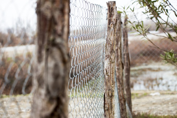 Fence made of aluminum wire