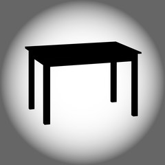 Table black icon vector eps 10