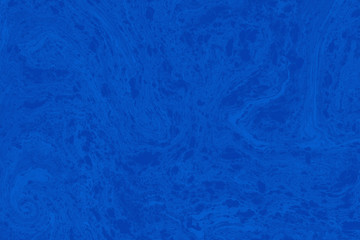 Suminagashi marble texture hand painted with blue ink. Digital paper 1218 performed in traditional japanese suminagashi floating ink technique. Posh liquid abstract background.