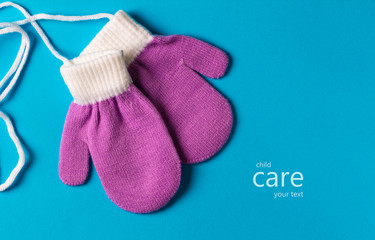 mittens children's children care concept
