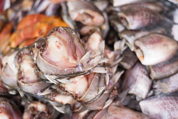 dried fish at market