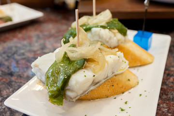 Spanish tapas of the Basque country
