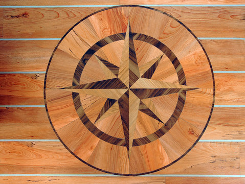COMPASS ROSE,  WINDROSE OR ROSE OF THE WINDS