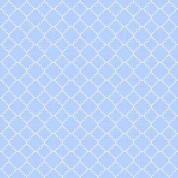 Quatrefoil geometric seamless pattern