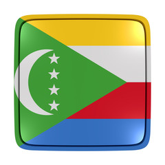 Fototapeta premium Union of the Comoros flag icon
