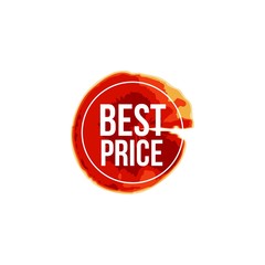 Best Price Label Vector Template Design