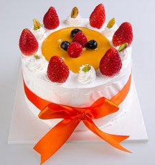 cake, Ice-cream cake on background