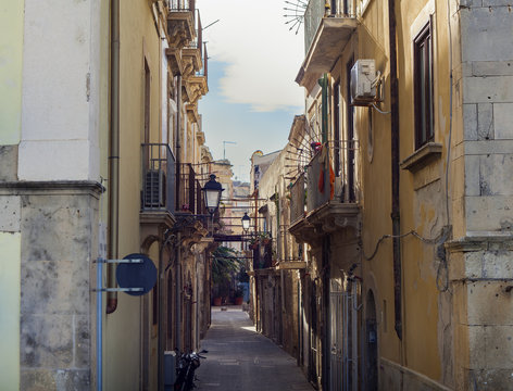 View of the Ortigia street