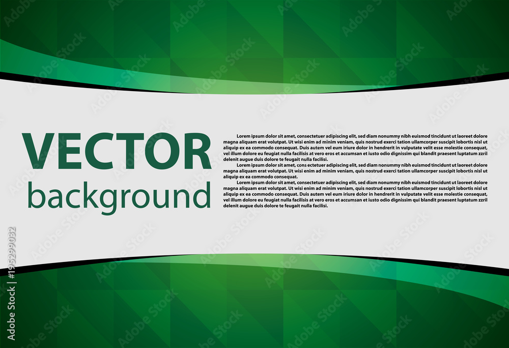 Poster green background vector illustration lighting effect graphic for text and message board design infog