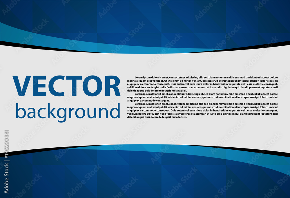Poster blue background vector illustration lighting effect graphic for text and message board design infogr