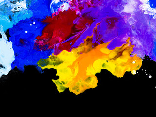 Abstract hand painted colorful background