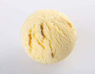 ice cream scoop. ice cream on the background.