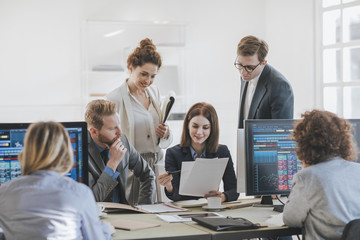 Fototapeta premium Businesspeople Working in Team