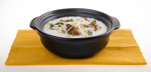 Dried oysters porridge rice gruel