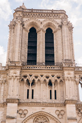 Notre Dame Cathedral Central mainfacade, national Cathedral, monument of France.