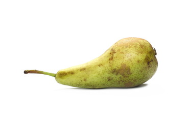 Ripe pear isolated on white background