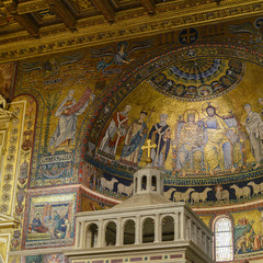 Artistic beauties of Trastevere. Rome