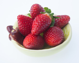 strawberry, fresh red strawberry on background