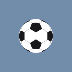 Fototapeta premium Soccer ball icon in flat style. Vector
