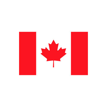 Canada flag, official colors and proportion correctly. National Canada flag vector illustration. High detailed vector flag of Canada. Canada flag, vector illustration. Vector illustration.
