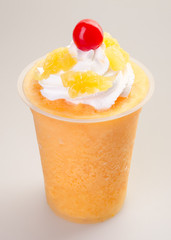 mango yogurt, milk shake