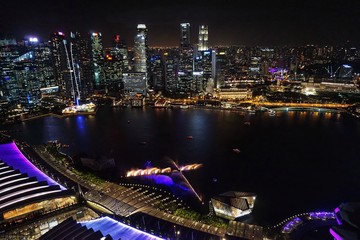 Fototapeta na wymiar Skyline von Singapur, Asien