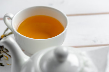 morning tea on the table