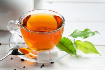 morning tea on the table