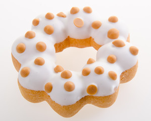 donut or fresh donut on a background.
