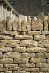 Brand new cotswold drystone wall
