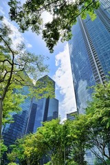 Skyline | Hochhäuser in Singapur, Asien