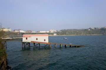The old lifeboat station at Tenby, Pembrokeshire, Wales, UK