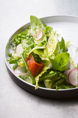 Green herbs salad