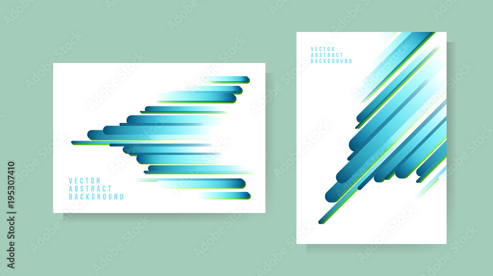 Aufkleber set of abstract background . template for your design . isolated vector illustration
