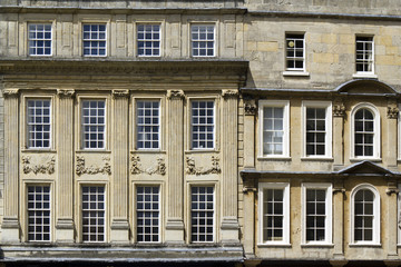 UK, England, Somerset, Bath, World Heritage City, historic architectural details in the City centre