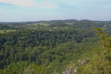 Fototapeta na wymiar Viewpoint and nature reserve of La Roche d'Oetre, Orne, Normandy, France