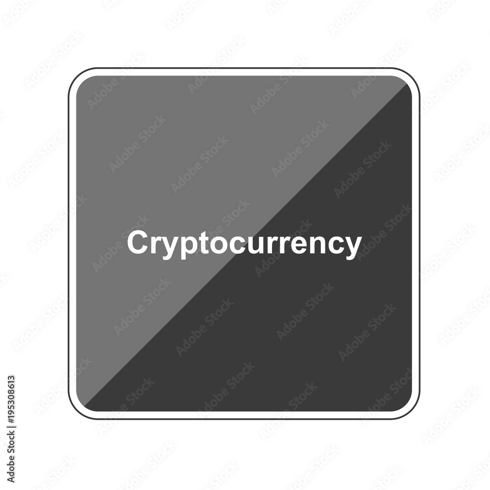 Poster Cryptocurrency - Reflektierender App Button