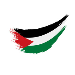Obraz premium Palestine flag, vector illustration