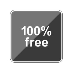 100 percent free - Reflektierender App Button