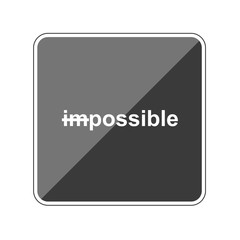 impossible - Reflektierender App Button