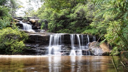 Fototapeta na wymiar Wasserfall in den Blue Mountains in Australien, New South Wales