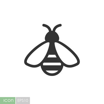 Honey bee vector icon