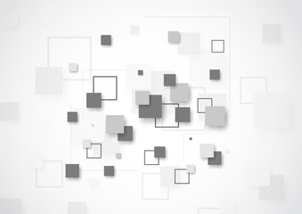 Abstract technology of squares concept. vector illustration background