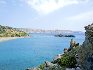 Fototapeta premium Meravigliosa spiaggia dell'isola di Creta, Grecia