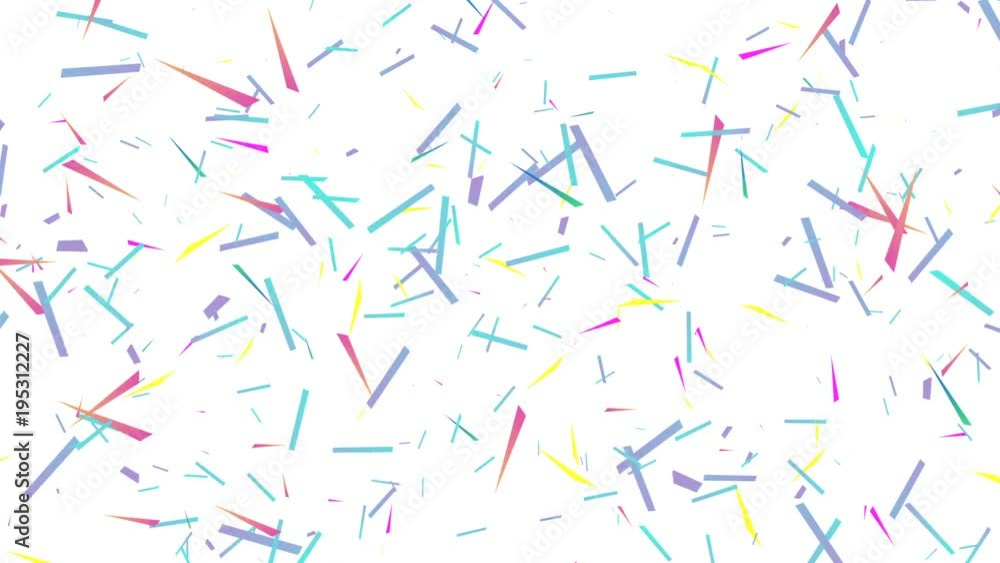 Aufkleber strips on a sheet of paper. geometric shapes. constructivism. the various colors move smoothly in di