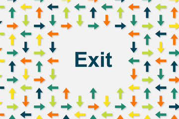 Wallpaper Pfeile - Exit