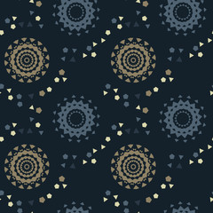 Strange space pathways seamless pattern. Suitable for screen, print and other media.