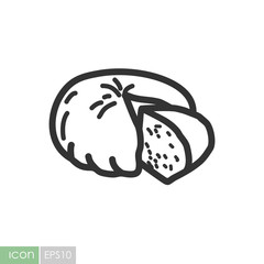 Goat Cheese vector icon